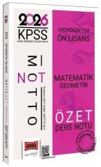Yargı 2026 KPSS Lise Ortaöğretim Ön Lisans Matematik Geometri Motto Özet Ders Notu Yargı Yayınları