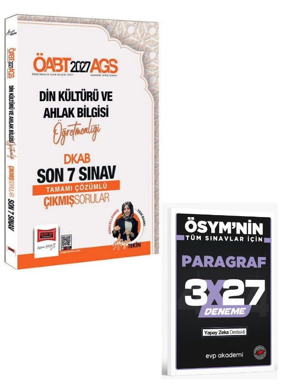 Yargı 2027 ÖABT MEB-AGS Din Kültürü ve Ahlak Bilgisi Öğretmenliği Çıkmış Sorular Son 7 Sınav Çözümlü+ EVP Akademi Paragraf