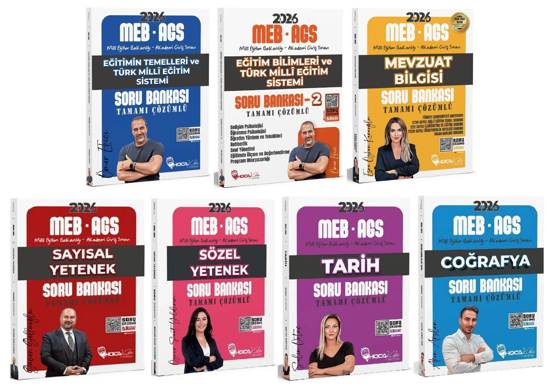 YENİ AGS - Hoca Kafası 2026 MEB-AGS Tüm Dersler Soru Bankası 7 li Set Hoca Kafası Yayınları