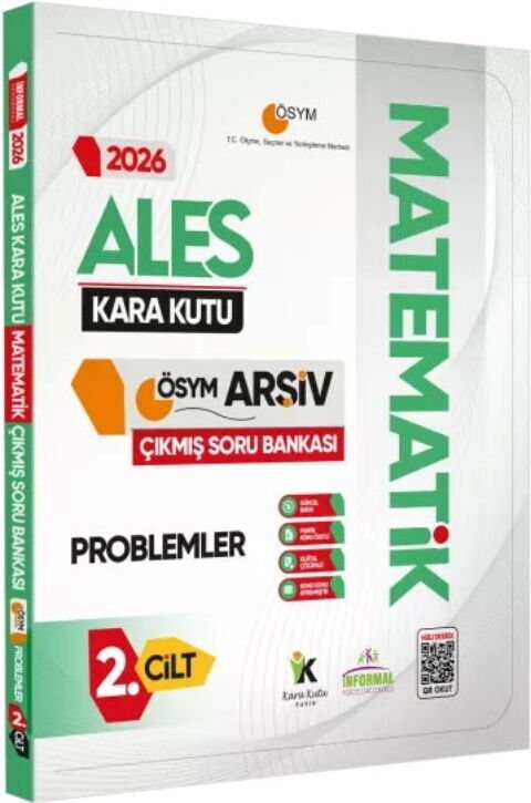 İnformal Yayınları 2026 ALES Matematik Kara Kutusu Problemler ÖSYM Çıkmış Soru Bankası 2. Cilt