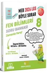 Sinan Kuzucu 8. Sınıf 2026 LGS MEB Böyle Sorar Fen Bilimleri Soru Bankası