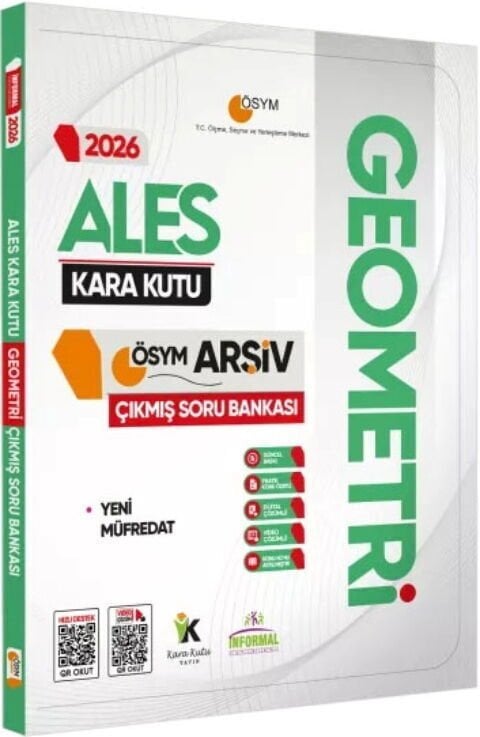 İnformal Yayınları 2026 ALES Geometrinin Kara Kutusu ÖSYM Çıkmış Soru Bankası