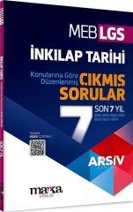 Marka Yayınları LGS İnkılap Tarihi ARŞİV Serisi Konularına Göre Düzenlenmiş Son 7 Yıl Çıkmış Sorular