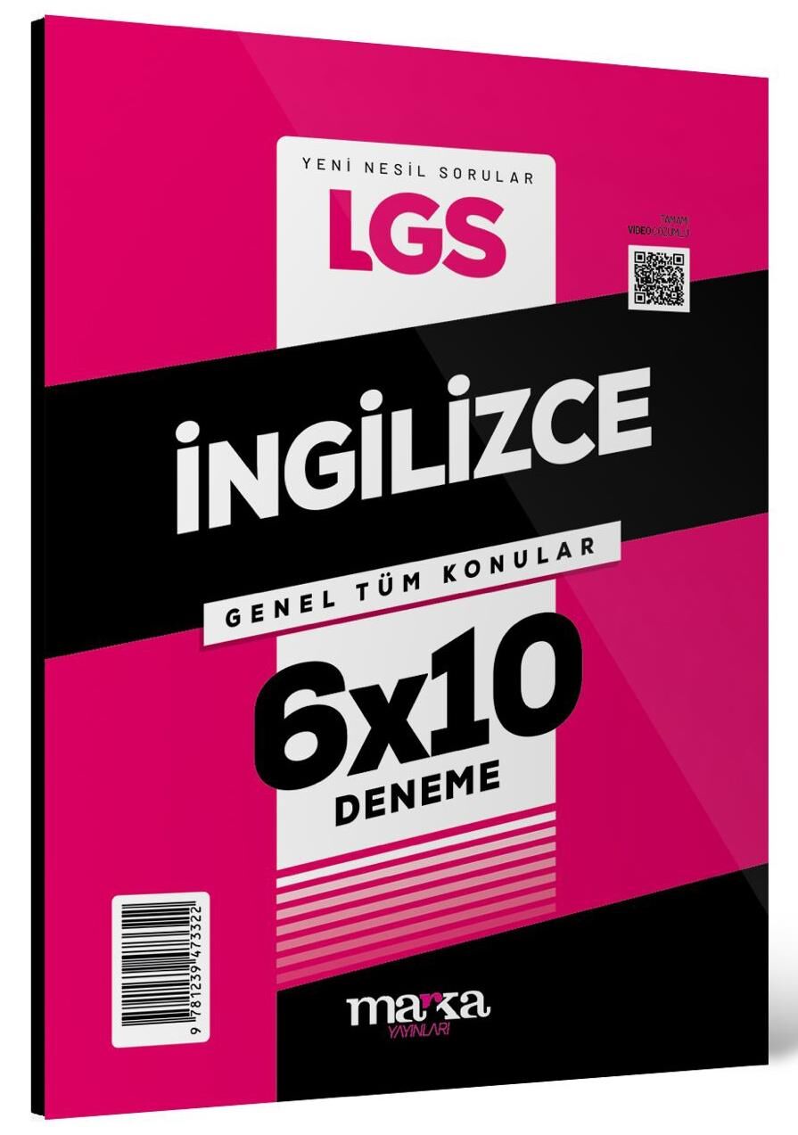 Marka 2025 8. Sınıf LGS İngilizce 6x10 Deneme Marka Yayınları