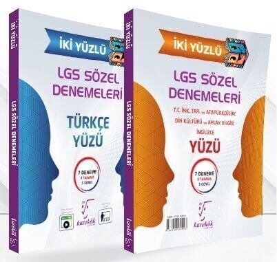 Karekök LGS Sözel İki Yüzlü 14 Deneme Tek Kitap Karekök Yayınları