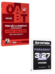 Yediiklim 2027 ÖABT MEB-AGS Türk Dili ve Edebiyatı Öğretmenliği Yeni Tük Edebiyatı Konu Anlatımı+ EVP Akademi Paragraf