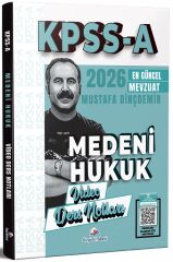 Dizgi Kitap 2026 KPSS A Medeni Hukuk Video Ders Notları