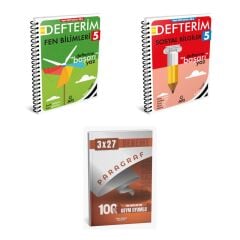 2027 Arı 5 Sınıf Defterim Fen Fenito Bilimleri + Sosyal Sosyalimo Bilgiler Konu + Ankapade 3'lü Set