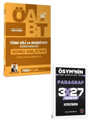 Yediiklim 2027 ÖABT MEB-AGS Türk Dili ve Edebiyatı Öğretmenliği Türk Halk Edebiyatı Konu Anlatımı+ EVP Akademi Paragraf