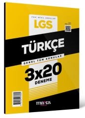 Marka 2025 8. Sınıf LGS Türkçe 3x20 Deneme Marka Yayınları