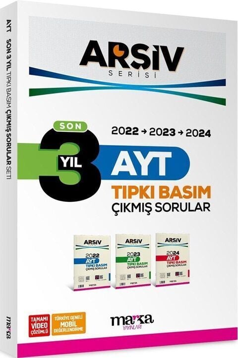 Marka Yayınları AYT Son 3 Yıl ARŞİV Serisi Tıpkı Basım Fasikül Fasikül Çıkmış Sorular