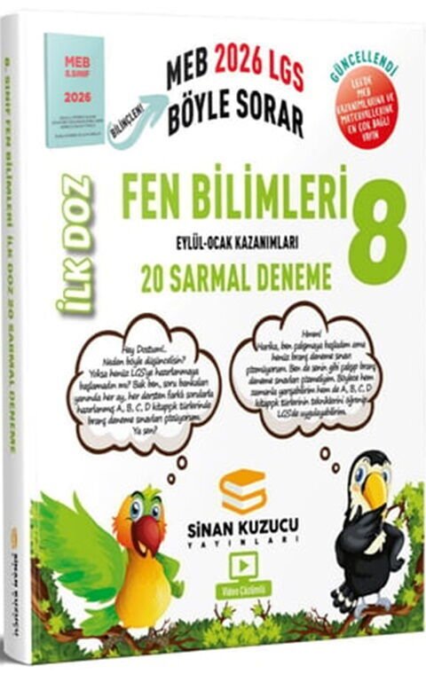 Sinan Kuzucu 2026 8. Sınıf Fen Bilimleri İlk Doz Sarmal Branş Denemeleri