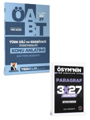 Yediiklim 2027 ÖABT MEB-AGS Türk Dili ve Edebiyatı Öğretmenliği Eski Türk Edebiyatı Konu Anlatımı + EVP Akademi Paragraf