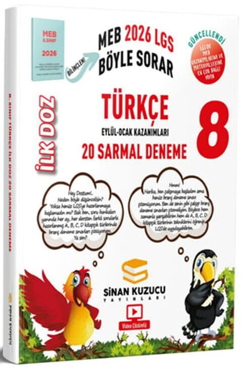 Sinan Kuzucu 2026 8. Sınıf Türkçe İlk Doz Sarmal Branş Denemeleri