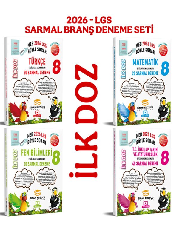 8. SINIF LGS - MEB BÖYLE SORAR SARMAL BRANŞ DENEME SETİ İlk Doz 2026-LGS Sinan Kuzucu Yayınları