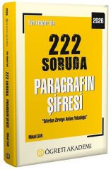 Öğreti 2026 KPSS MEB-AGS ALES DGS TYT AYT MSÜ 222 Soruda Paragrafın Şifresi Soru Bankası Çözümlü - Mikail Şan Öğreti Akademi