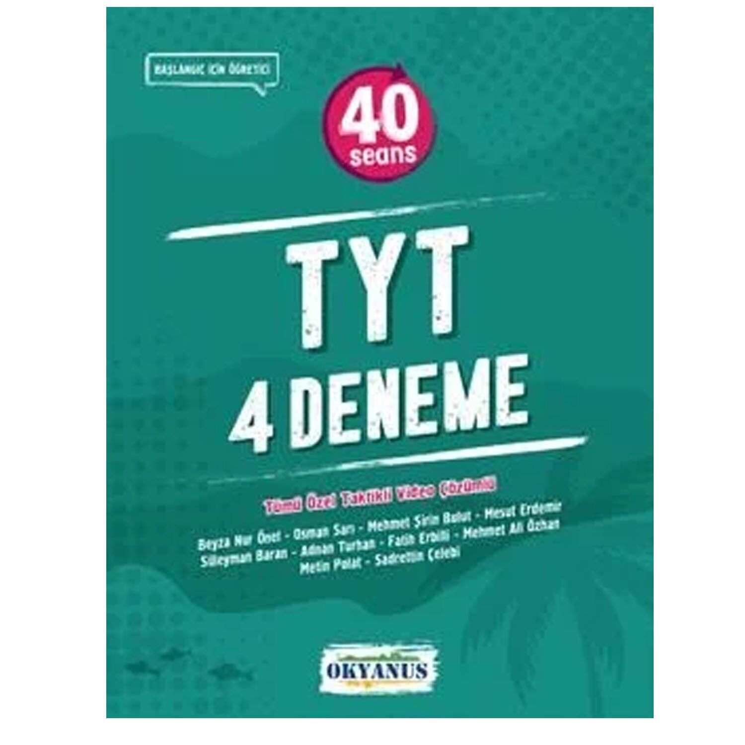 Okyanus Yayınları TYT 40 Seans 4 lü Deneme
