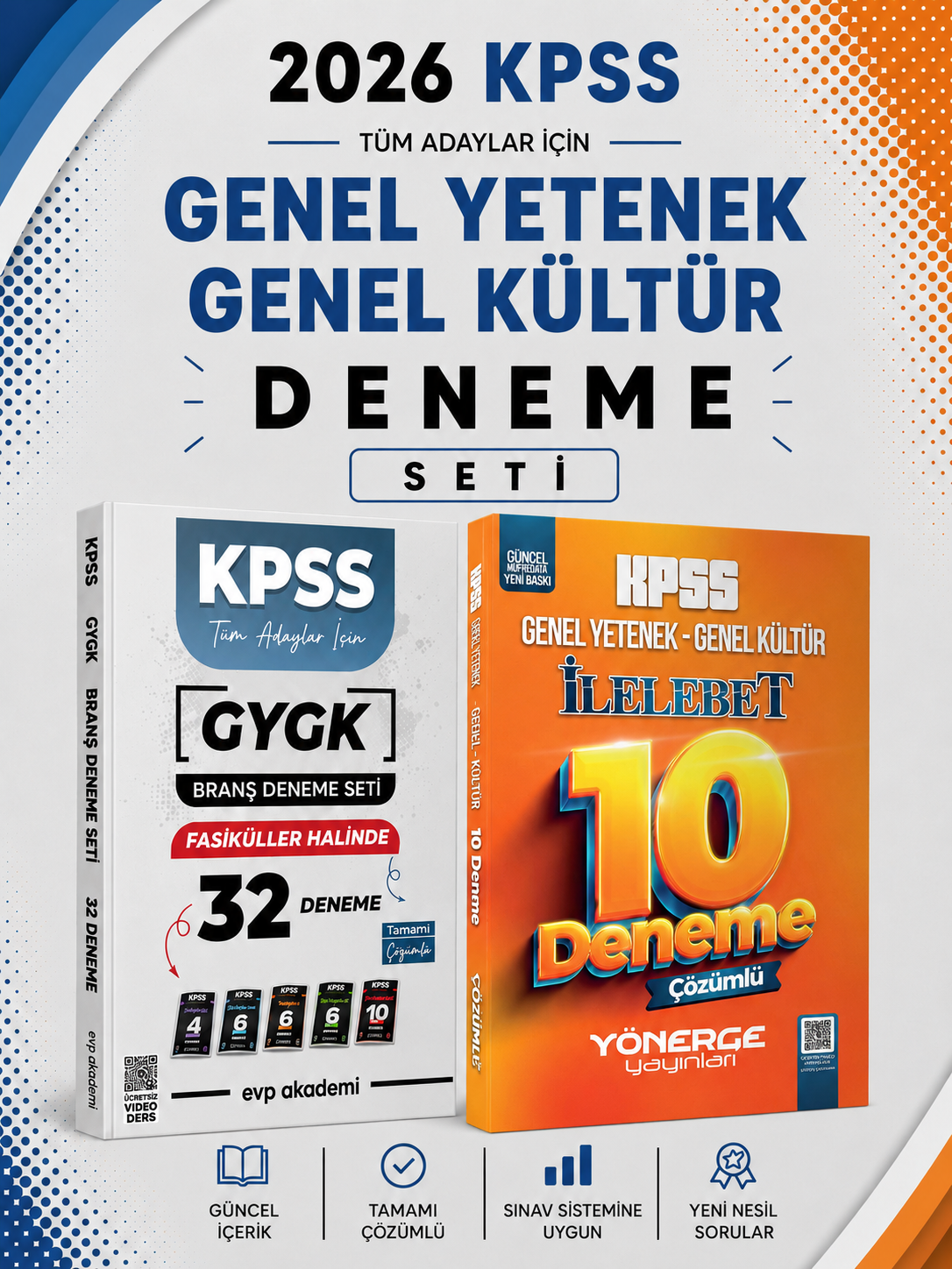 Yönerge 2026 KPSS GKGY İlelebet 10 Deneme & EVP Akademi KPSS Tüm Dersler 32 Deneme Seti