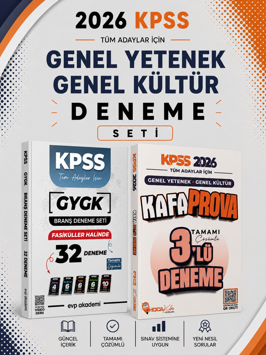 Hoca Kafası 2026 KPSS GKGY Kafa Prova 3 Deneme & EVP Akademi KPSS Tüm Dersler 32 Deneme Seti