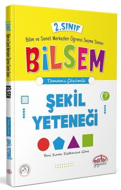 Editör Yayınevi 2. Sınıf Bilsem Hazırlık Şekil Yeteneği Tamamı Çözümlü