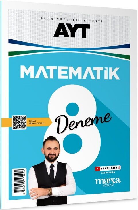 Marka YKS AYT Matematik 8 Deneme Çözümlü Yektuğ Mat - Yasin Kara Marka Yayınları