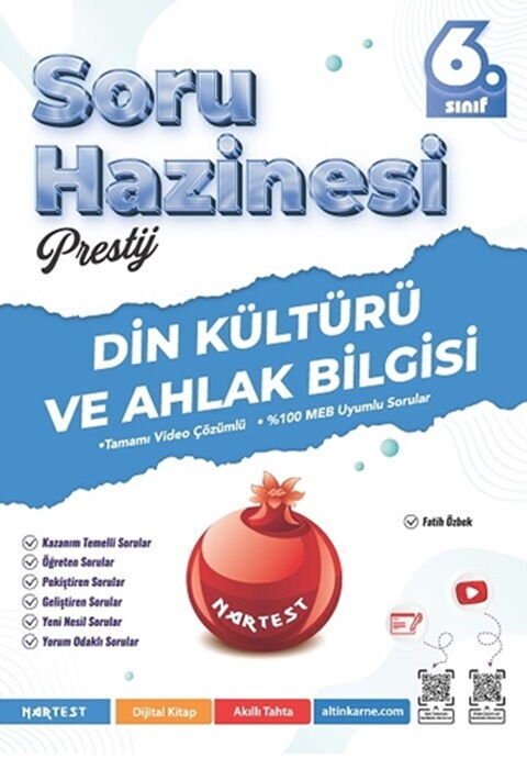 Nartest 6. Sınıf Din Kültürü Ve Ahlak Bilgisi Prestij Soru Hazinesi