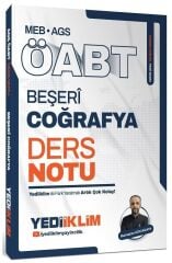 Yediiklim 2026 ÖABT MEB-AGS Beşeri Coğrafya Ders Notu - Ramazan Kocakaya Yediiklim Yayınları