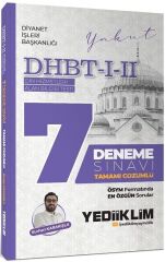 Yediiklim DHBT 1-2 7 Deneme Çözümlü - Burhan Karakışla Yediiklim Yayınları