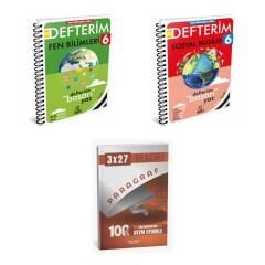 2027 Arı 6 Sınıf Defterim Fen Fenito Bilimleri + Sosyal Sosyalimo Bilgiler Konu + Ankapade 3'lü Set