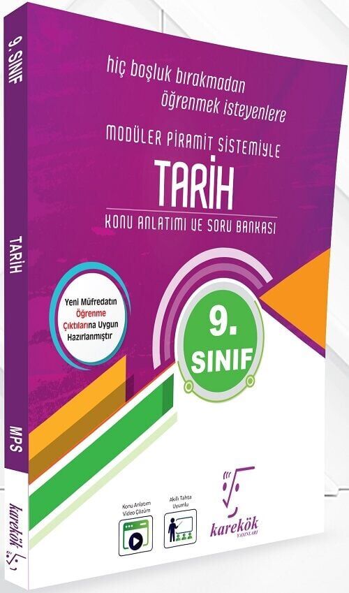 Karekök 9. Sınıf Tarih MPS Konu Anlatımlı Soru Bankası Karekök Yayınları