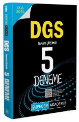 Pegem 2026 DGS 5 Deneme Çözümlü Pegem Akademi Yayınları