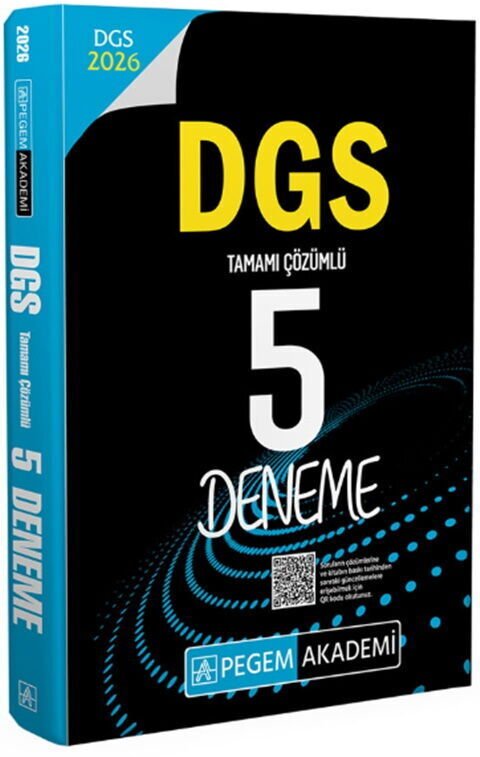 Pegem 2026 DGS 5 Deneme Çözümlü Pegem Akademi Yayınları