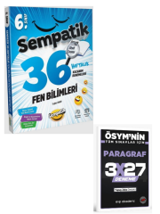 Ünlüler Karması 2027 6. Sınıf Fen Bilimleri Sempatik 36 Haftalık Kazanım Denemeleri+EVP Akademi Paragraf