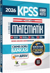 İnformal Yayınları 2026 KPSS Lisans Önlisans Ortaöğretim Matematik Kara Kutu ÖSYM Son 15 Yıl Çıkmış Soru Bankası