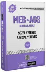 Pegem Yayınları 2026 MEB AGS Sözel Yetenek Sayısal Yetenek Konu Anlatımlı