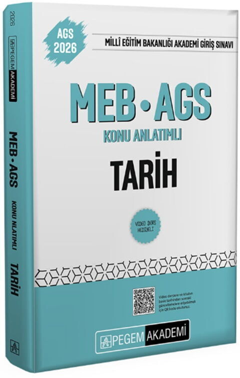 Pegem 2026 MEB-AGS Tarih Konu Anlatımlı Pegem Akademi Yayınları