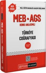 Pegem 2026 MEB-AGS Türkiye Coğrafyası Konu Anlatımlı Pegem Akademi Yayınları