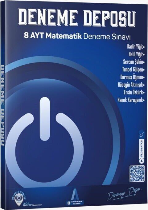 Deneme Deposu YKS AYT Matematik 8 Deneme Sınavı Deneme Deposu Yayınları