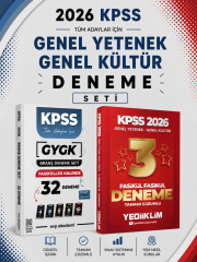 Yediiklim 2026 KPSS GKGY 3 Deneme & EVP Akademi KPSS Tüm Dersler 32 Deneme Seti