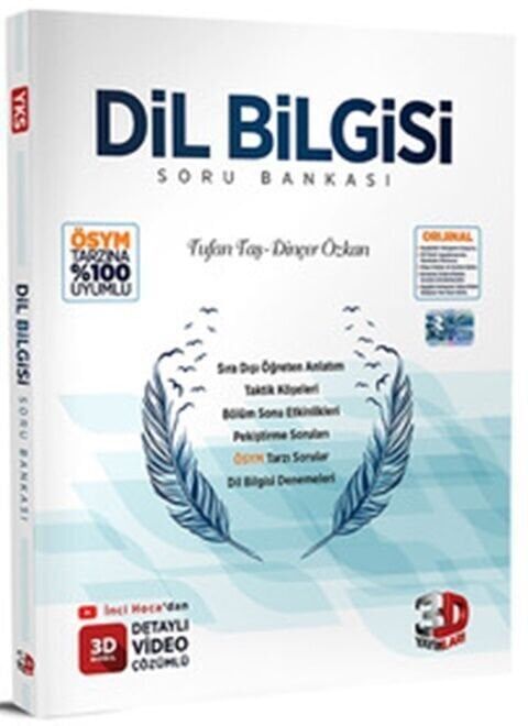 3D Yayınları Dil Bilgisi Soru Bankası Video Çözümlü 3D Yayınları