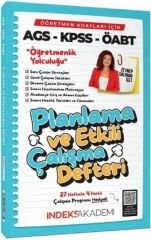 İndeks Akademi 2026 MEB-AGS ÖABT Öğretmenlik Yolculuğu Planlama ve Etkili Çalışma Defteri - Zeynep Salman İçli İndeks Akademi Yayıncılık