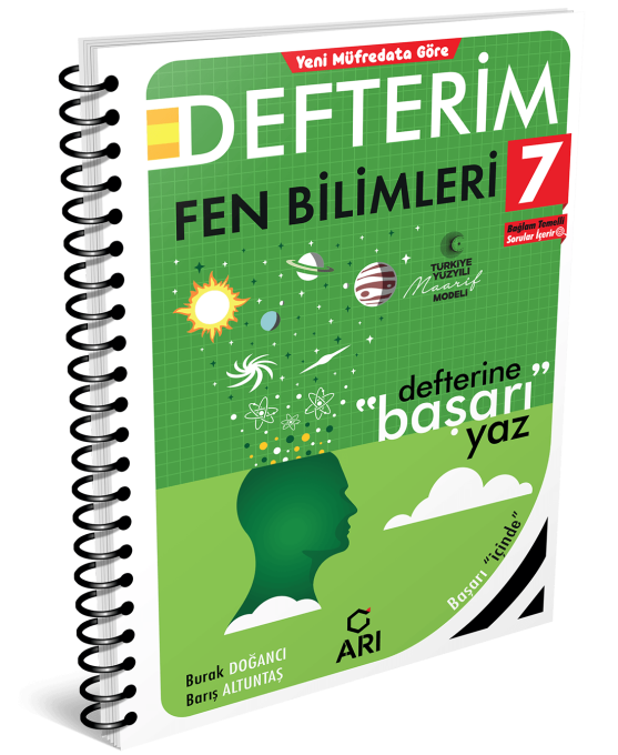 Arı Yayıncılık 7. Sınıf Fen Bilimleri Akıllı Defteri Maarif