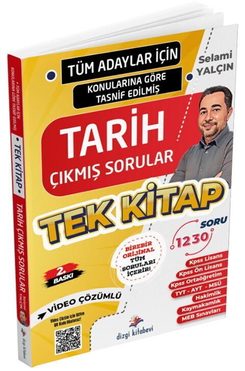 Dizgi Kitap Tüm Adaylar İçin Tüm Sınavlar Tarih Video Çözümlü Çıkmış Soru Külliyatı