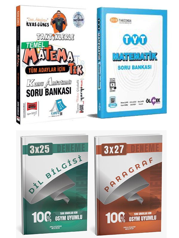 Yargı + Ölçek 2026 TYT Temel Matematik Soru Bankası ve Anla Kazan Deneme Seti 4 lü