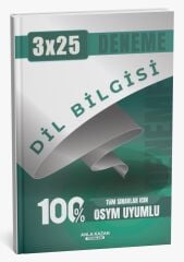 Tüm Sınavlar İçin 3x25 Dil Bilgisi Deneme Anla Kazan Yayınları
