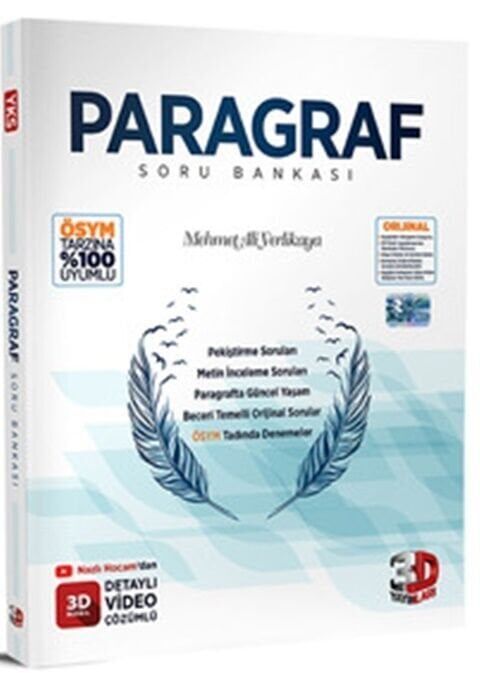 3D Yayınları Paragraf Soru Bankası Video Çözümlü 3D Yayınları