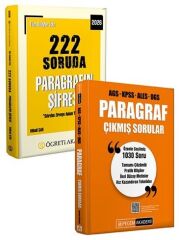 Pegem + Öğreti KPSS MEB-AGS ALES DGS Paragraf Çıkmış Sorular + Soru Bankası 2 li Set Pegem + Öğreti Akademi Yayınları