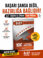 Tüm Sınavlar İçin 3x27 Paragraf Deneme Anla Kazan Yayınları