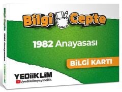 Yediiklim MEB-AGS 1982 Anayasası Bilgi Cepte Bilgi Kartı - Bülent Tanık Yediiklim Yayınları