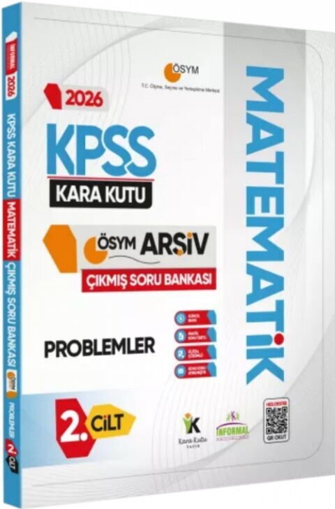 İnformal Yayınları 2026 KPSS Matematik Kara Kutusu Problemler ÖSYM Çıkmış Soru Bankası 2. Cilt